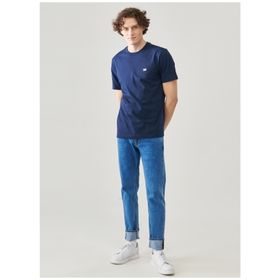 Lee L60UFQ35 Bisiklet Yaka Regular Fit Lacivert Erkek T-shirt