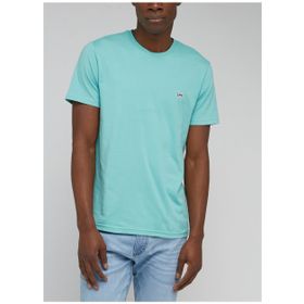 Lee L60UFQ41 Bisiklet Yaka Su Yeşili Erkek T-Shirt