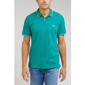 Lee L61ARLA12 Polo Yaka Yeşil Erkek T-shirt