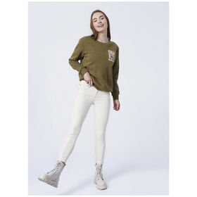 Lee L626007614 Yüksek Bel Skinny Fit Bej Kadın Denim Pantolon