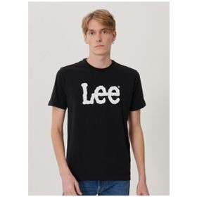 Lee L65QAI01 Logo Siyah Erkek T-Shirt