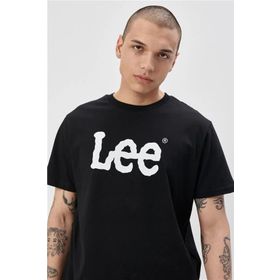 Lee L65QAI01 Logo Siyah Erkek T-Shirt
