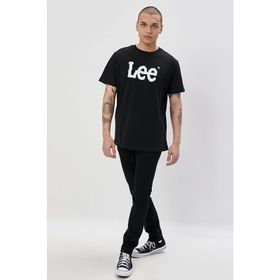 Lee L65QAI01 Logo Siyah Erkek T-Shirt