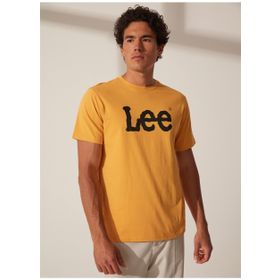 Lee L65QAI200 Bisiklet Yaka Sarı Erkek T-Shirt
