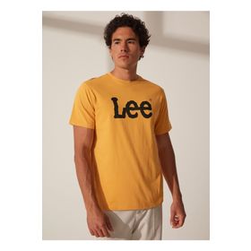 Lee L65QAI200 Bisiklet Yaka Sarı Erkek T-Shirt