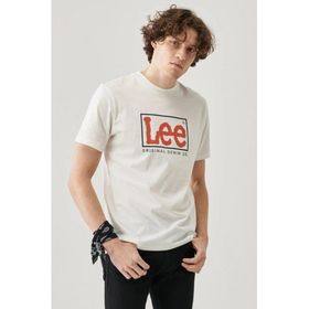 Lee L68TYSMK Beyaz Erkek T-shirt