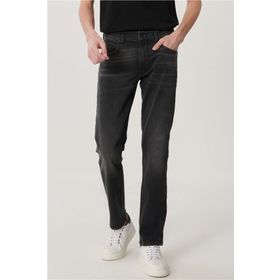 Lee L707 Dark Gray 040 Erkek Regular Straight Normal Bel Duz Daren Zİp Fly Regular Straight Jean Pantolon
