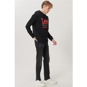 Lee L707 Dark Gray 040 Erkek Regular Straight Normal Bel Duz Daren Zİp Fly Regular Straight Jean Pantolon