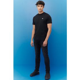 Lee L719IZHL 001 Siyah Luke Slim Fit Düşük Bel Dar Paça Streç Jeans Erkek Kot Pantolon