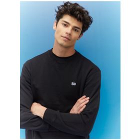 Lee L81IRY01 Siyah Bisiklet Yaka Erkek Sweatshirt