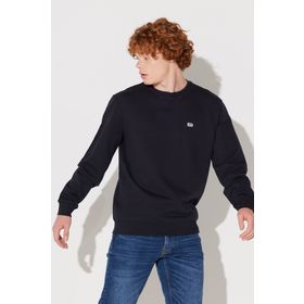 Lee L81IRY01 Siyah Bisiklet Yaka Erkek Sweatshirt