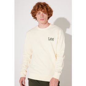 Lee L81MRFNQ Ekru Erkek Sweatshirt
