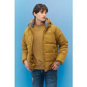 Lee L88BNY210 210 Hardal Regular Fit Kapüşonlu Şişme Erkek Mont