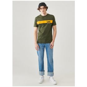 Lee Lightweight SS Graphic CNeck Tee Haki Erkek T-Shirt