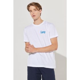 Lee LL04FQLJ Bisiklet Yaka Beyaz Erkek T-shirt
