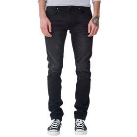 Lee Luke Asfalt Siyahı Slim Tapered Erkek Jean Pantolon