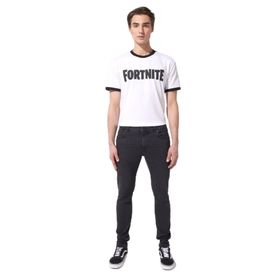 Lee Malone Siyah Skinny Erkek Jean Pantolon