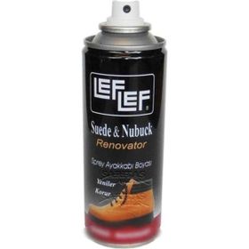 Leflef Süet Nubuk 200 ml Taba Sprey Ayakkabı Boyası