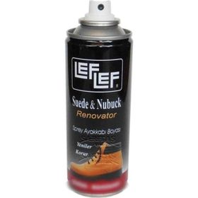 Leflef Süet Nubuk Bordo 200 ml Sprey Ayakkabı Boyası