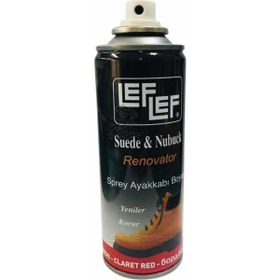 Leflef Süet Nubuk Bordo 200 ml Sprey Ayakkabı Boyası