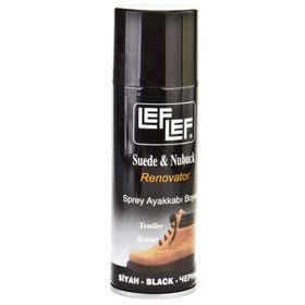 Leflef Süet Nubuk Siyah 200 ml Sprey Ayakkabı Boyası