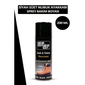 Leflef Süet Nubuk Siyah 200 ml Sprey Ayakkabı Boyası