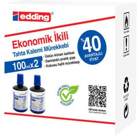 Legamaster LM1199K203 Ekonomik 2x100 ml Mavi Tahta Kalem Mürekkebi
