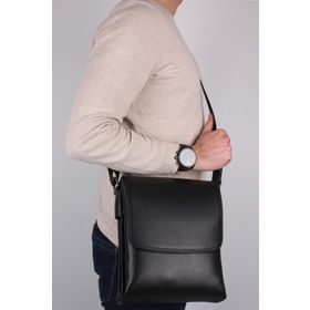Legend Leather 4261 Siyah Hakiki Deri Erkek Postacı Çanta