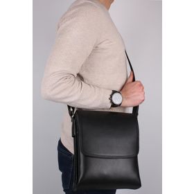 Legend Leather 4261 Siyah Hakiki Deri Erkek Postacı Çanta