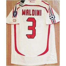 Legent Lady A.c Milan 2007 Sezonu Paolo Maldini Beyaz Özel Nostalji Forması