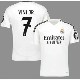 Legent Lady Vinicius Jr. 2024-25 Beyaz Yeni Sezonu Real Madrid Yetişkin İç Saha Forması