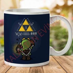 Legent of Zelda Link Tfiforce Math Baskılı Kupa