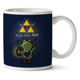 Legent of Zelda Link Tfiforce Math Baskılı Kupa
