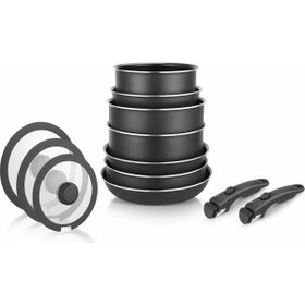 Leggno All-in-One Titanium 12 Parça Tencere ve Tava Seti