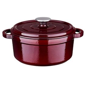 Leggno Flame Bordo 28 cm Döküm Derin Tencere
