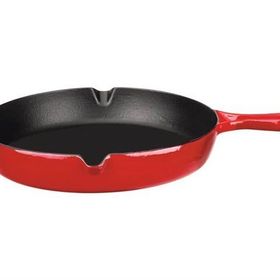 Leggno FLM4800TV27RD Kırmızı 27 cm Flame Döküm Saplı Düz Sahan