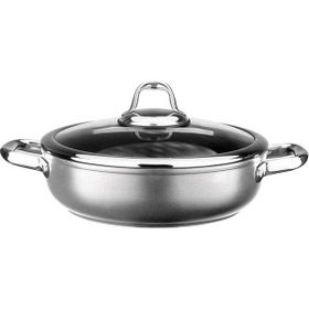 Leggno Mst2828st28gr 28 cm Metalik Gri Sığ Tencere