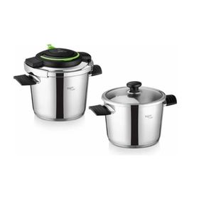 Leggno Procook Pre 6+4 lt Gri Düdüklü Tencere Seti