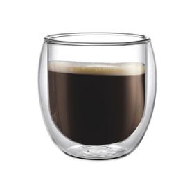 Leggno Vetro Borosilikat 100 ml Çift Camlı Espresso Bardağı