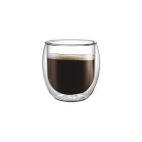 Leggno Vetro Borosilikat 100 ml Çift Camlı Espresso Bardağı
