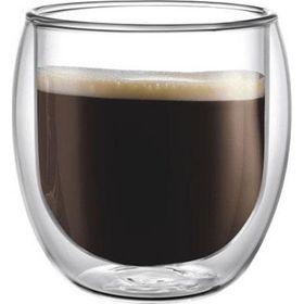 Leggno Vetro Borosilikat 100 ml Çift Camlı Espresso Bardağı