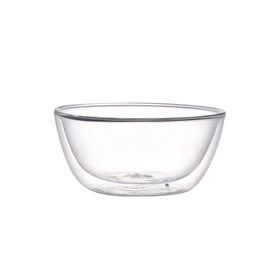 Leggno Vetro Borosilikat 350 ml Çift Camlı Kase