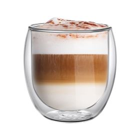 Leggno Vetro Çift Cidarlı 2'li 400 ml Latte Bardağı