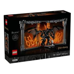 Lego 10367 Icons Yüzüklerin Efendisi Gandalf ile Balrog Kitaplık Dekoru
