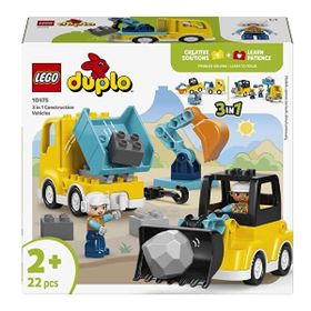Lego 10475 Duplo Kasabası 3'ü 1 Arada İnşaat Araçları 2+ Yaş 22 Parça