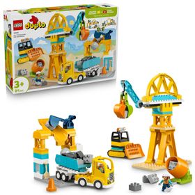 Lego 10476 Duplo Kasabası 3'ü 1 Arada İnşaat Sahası ve Araçları