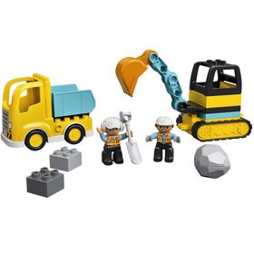 Lego 10931 Duplo Kamyon ve Paletli Kazıcı