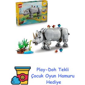 Lego 31171 Creator 3'ü 1 Arada Muhteşem Gergedan ile Kuşlar