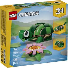 Lego 31377 Creator 3'ü 1 Arada Kaplumbağa ile Nilüfer Çiçeği 7+ Yaş 124 Parça