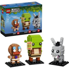 Lego 40923 BrickHeadz Shrek Şrek Eşek ve Kurabiye Adam Figürleri 10+ Yaş 259 Parça